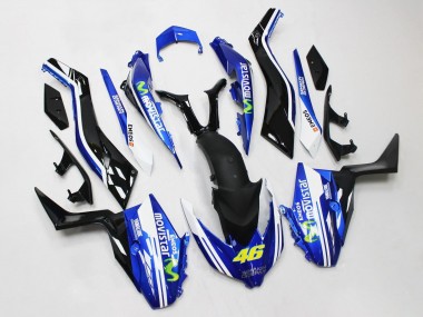 Purchase 2017-2021 Blue Black Movistar ENEOS Yamalube 46 Yamaha XMAX300 Motorcycle Fairings UK
