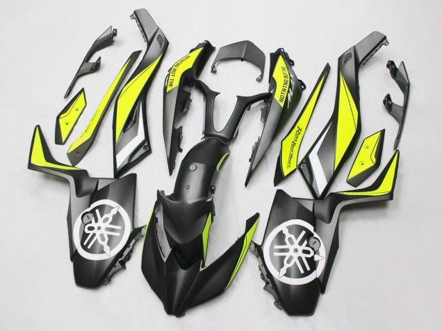 Purchase 2017-2021 Black Yellow Yamaha XMAX300 Motorcycle Fairings UK