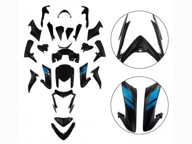 Purchase 2015-2020 Black with Blue Suzuki GSX-S 1000 Motorcycle Fairings UK