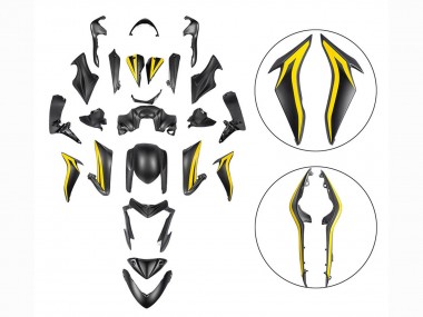 Purchase 2015-2020 Black Yellow Suzuki GSX-S 1000 Motorcycle Fairings UK