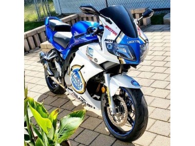 Purchase 2003-2013 White Blue Lucky Strike Motul Suzuki SV650 Motorcycle Fairings UK