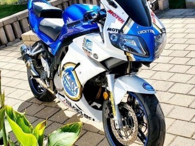 Purchase 2003-2013 White Blue Lucky Strike Motul Suzuki SV650 Motorcycle Fairings UK