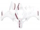 Purchase 2003-2013 White with Dark Red Lines Suzuki SV650 Motorcycle Fairings UK Purchase 2003-2013 White with Dark Red Lines Suzuki SV650 Motorcycle Fairings UK