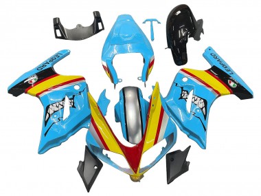 Purchase 2003-2013 Blue Yellow Shark Suzuki SV650 Motorcycle Fairings UK
