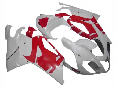 Purchase 2003-2006 White Red Aprilia RSV1000 Motorcycle Fairings UK