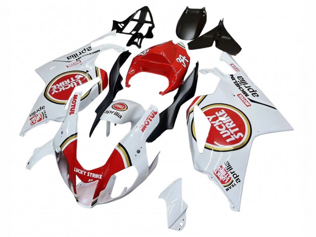 Purchase 2003-2006 White Red Lucky Strike Motul 34 Aprilia RSV1000 Motorcycle Fairings UK