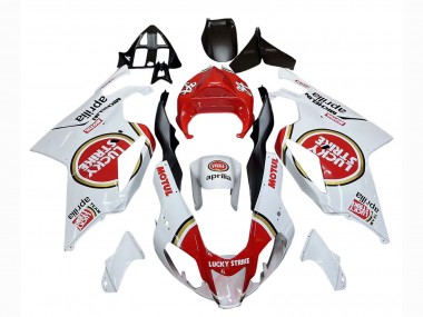 Purchase 2003-2006 White Red Lucky Strike Motul 34 Aprilia RSV1000 Motorcycle Fairings UK