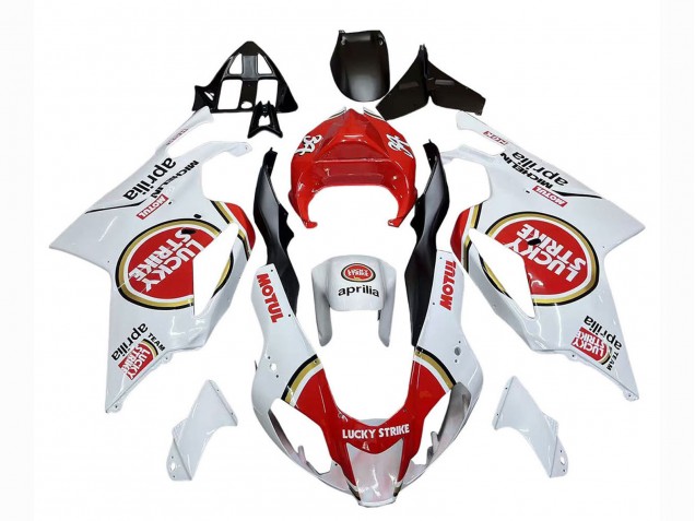 Purchase 2003-2006 White Red Lucky Strike Motul 34 Aprilia RSV1000 Motorcycle Fairings UK
