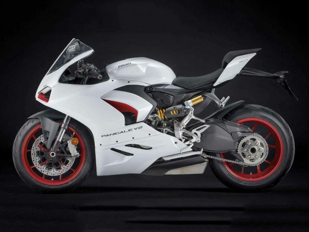 Purchase 2020-2024 White Red Matte Black Ducati Panigale V2 Motorcycle Fairings UK