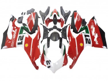 Purchase 2020-2024 White Red Green Matte Black Corse 21 Ducati Panigale V2 Motorcycle Fairings UK