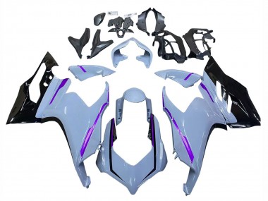 Purchase 2020-2024 Glossy Grey Black Ducati Panigale V2 Motorcycle Fairings UK