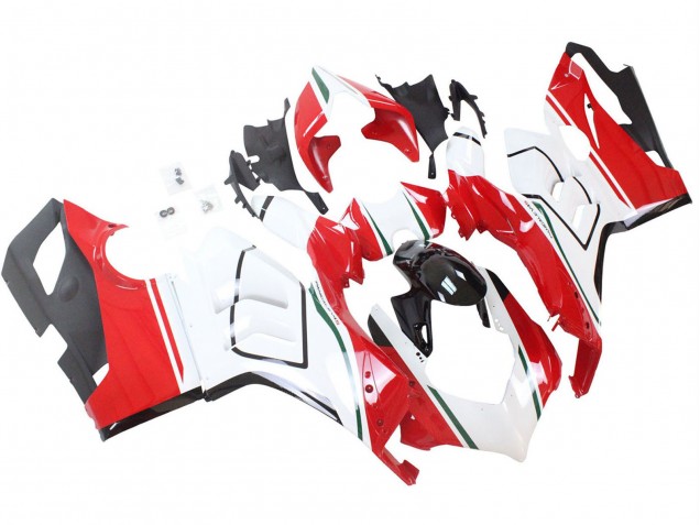 Purchase 2020-2021 White Red Ducati Panigale V4 V4S Motorcycle Fairings UK Purchase 2020-2021 White Red Ducati Panigale V4 V4S Motorcycle Fairings UK