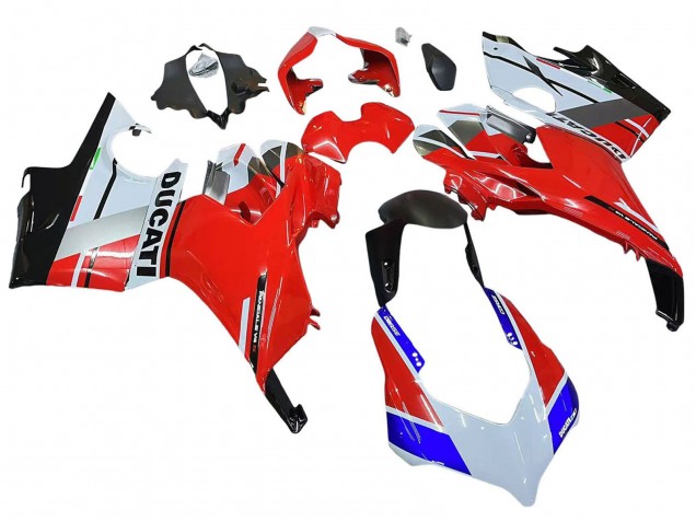 Purchase 2018-2019 White Red Blue Ducati Panigale V4 V4S Motorcycle Fairings UK