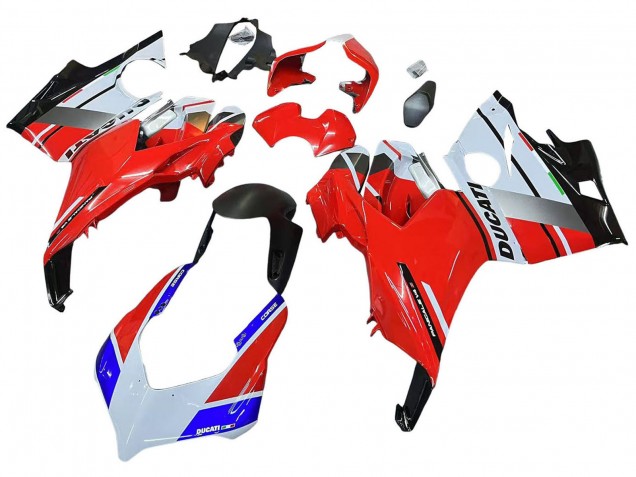 Purchase 2018-2019 White Red Blue Ducati Panigale V4 V4S Motorcycle Fairings UK