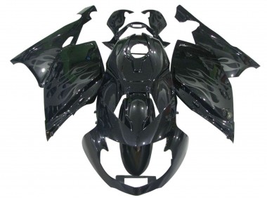 Purchase 2005-2010 Black with Grey Flame BMW K1200S Motorcycle Fairings UK