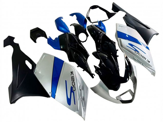 Purchase 2005-2010 Silver Blue BMW K1200S Motorcycle Fairings UK Purchase 2005-2010 Silver Blue BMW K1200S Motorcycle Fairings UK