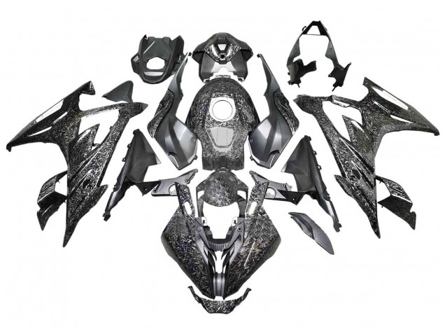 Purchase 2023-2024 Black Forged Carbon Fiber BMW S1000RR Motorcycle Fairings UK
