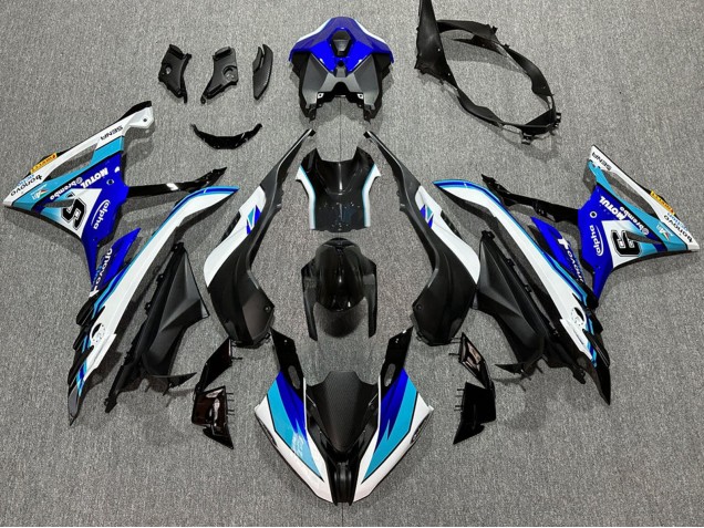 Purchase 2023-2024 White Blue Matte Black Motul BMW S1000RR Motorcycle Fairings UK