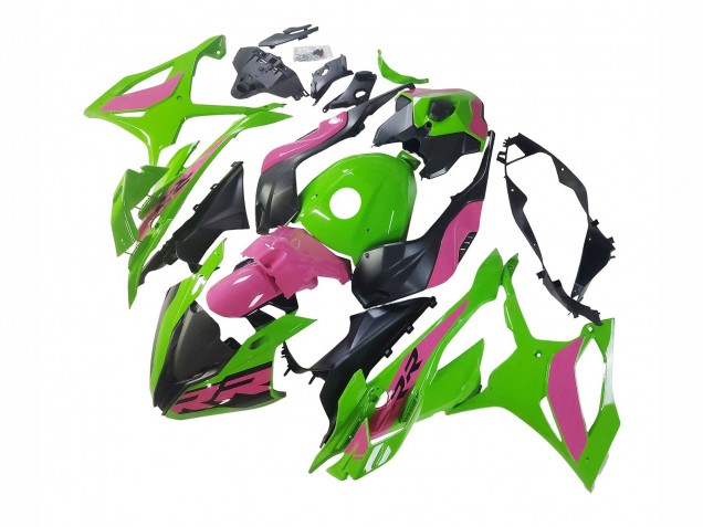 Purchase 2023-2024 Pink Green Black BMW S1000RR Motorcycle Fairings UK