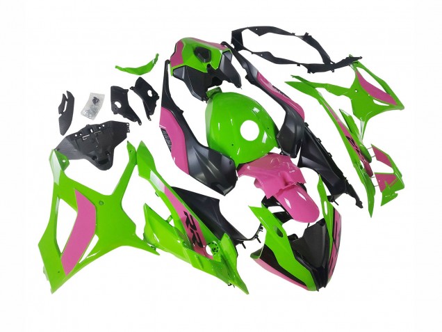 Purchase 2023-2024 Pink Green Black BMW S1000RR Motorcycle Fairings UK