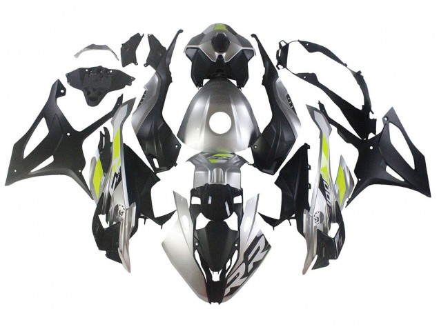 Purchase 2023-2024 Silver Matte Black Lime Green BMW S1000RR Motorcycle Fairings UK