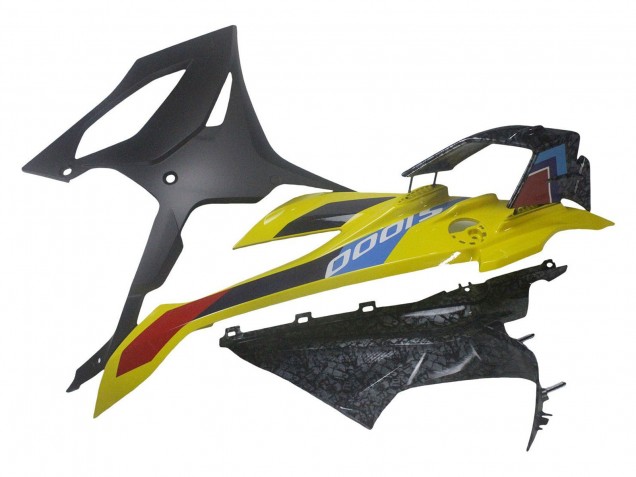 Purchase 2023-2024 Yellow Carbon Fiber BMW S1000RR Motorcycle Fairings UK