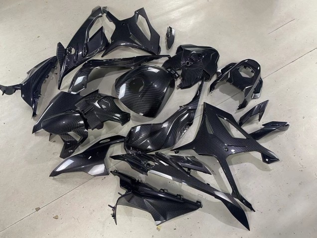 Purchase 2023-2024 Glossy Black Carbon Fiber BMW S1000RR Motorcycle Fairings UK