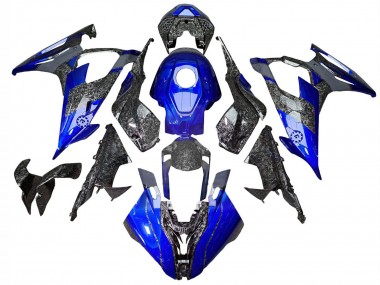 Purchase 2019-2022 Blue Forged Carbon Fiber BMW S1000RR Motorcycle Fairings UK