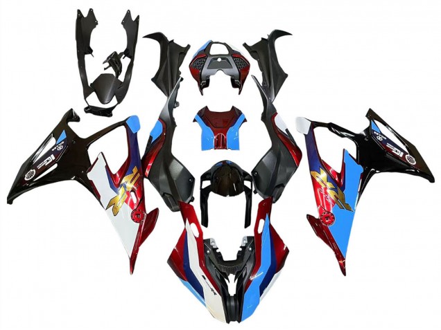Purchase 2019-2022 Black Red Blue BMW S1000RR Motorcycle Fairings UK
