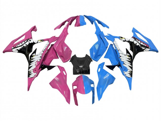 Purchase 2019-2022 Deep Pink Blue Shark BMW S1000RR Motorcycle Fairings UK