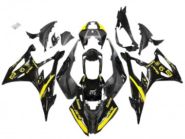 Purchase 2019-2022 Glossy Black Yellow BMW S1000RR Motorcycle Fairings UK