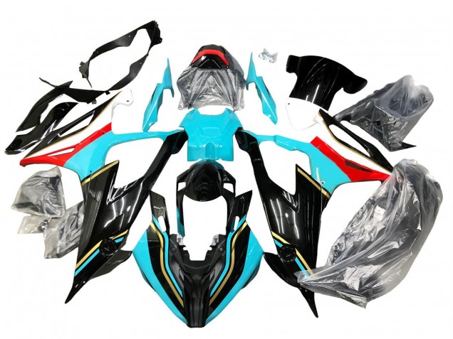 Purchase 2019-2022 Black Sky Blue Red BMW S1000RR Motorcycle Fairings UK