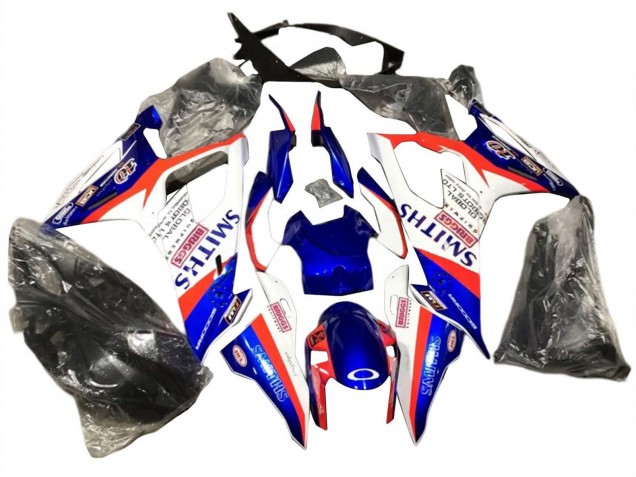 Purchase 2019-2022 Blue Red White Smiths BMW S1000RR Motorcycle Fairings UK