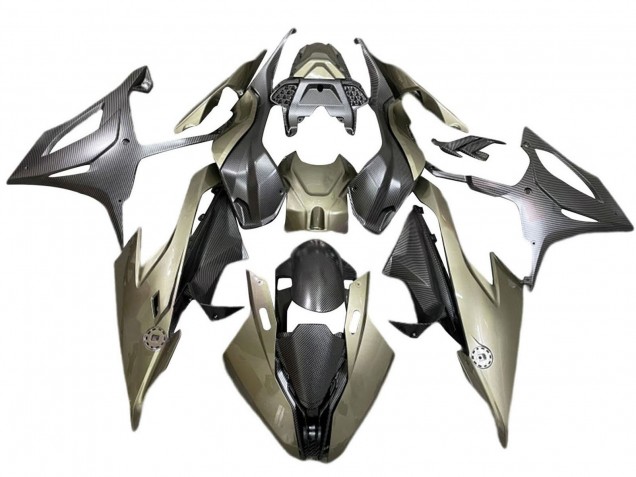 Purchase 2019-2022 Clay Green Carbon Fiber BMW S1000RR Motorcycle Fairings UK