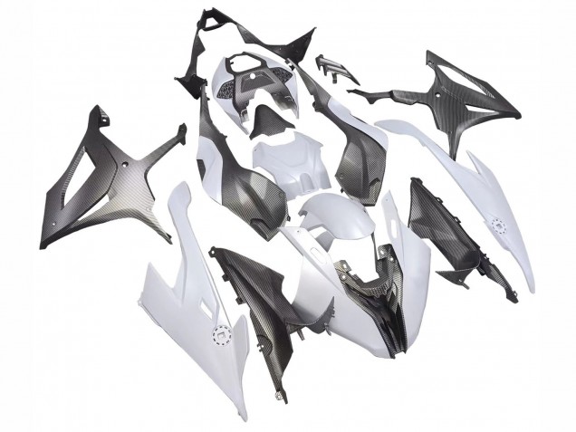 Purchase 2019-2022 Grey Black Carbon Fiber BMW S1000RR Motorcycle Fairings UK