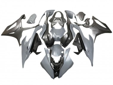 Purchase 2019-2022 Grey Black Carbon Fiber BMW S1000RR Motorcycle Fairings UK