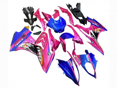 Purchase 2017-2018 Pink Blue Yellow Shark BMW S1000RR Motorcycle Fairings UK