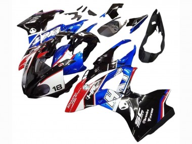 Purchase 2017-2018 White Blue Red Glossy Black BMW S1000RR Motorcycle Fairings Kits UK