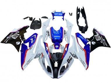 Purchase 2017-2018 White Blue Red 86 BMW S1000RR Motorcycle Fairings UK