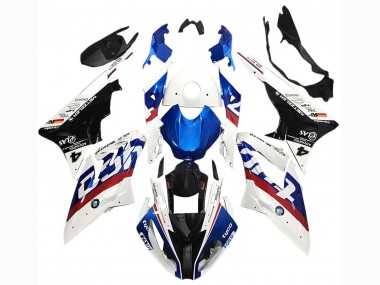 Purchase 2017-2018 White Blue Red 4 BMW S1000RR Motorcycle Fairings UK