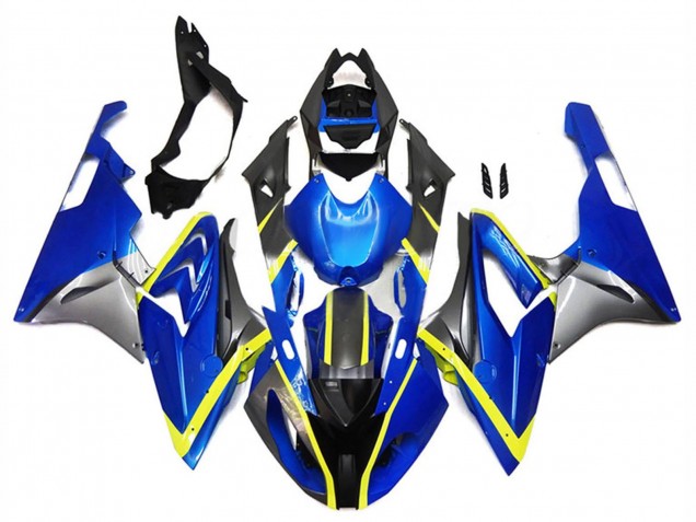 Purchase 2017-2018 Blue Yellow Grey BMW S1000RR Motorcycle Fairings UK
