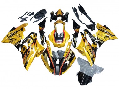 Purchase 2017-2018 Gold Black BMW S1000RR Motorcycle Fairings UK