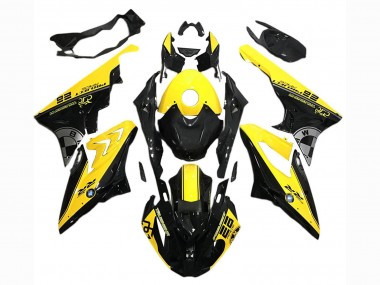 Purchase 2017-2018 Yellow Black BMW S1000RR Motorcycle Fairings UK
