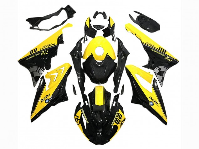 Purchase 2017-2018 Yellow Black BMW S1000RR Motorcycle Fairings UK