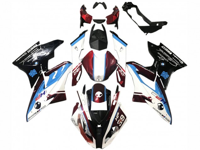 Purchase 2015-2016 White Red Blue Glossy Black BMW S1000RR Bike Fairings UK