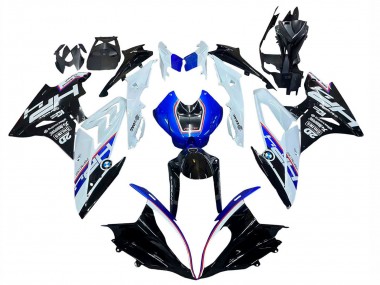 Purchase 2015-2016 White Blue Glossy Black BMW S1000RR Motorcycle Fairing Kits UK
