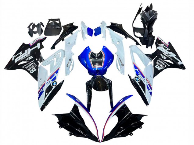 Purchase 2015-2016 White Blue Glossy Black BMW S1000RR Motorcycle Fairing Kits UK