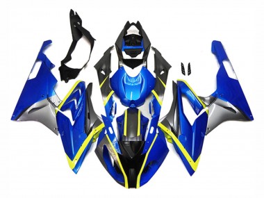 Purchase 2015-2016 Silver Yellow Blue BMW S1000RR Motorcycle Fairings UK