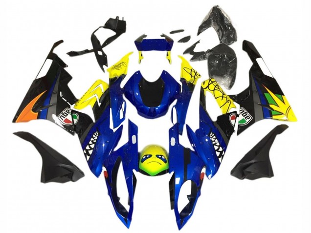 Purchase 2015-2016 Yellow Blue Black Shark BMW S1000RR Motorcycle Fairing UK