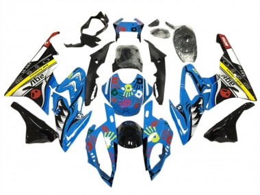 Purchase 2015-2016 Yellow Blue Black Shark BMW S1000RR Motorcycle Fairing Kits UK